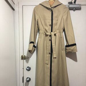 VINTAGE HOODED TRENCH COATS SIZE S